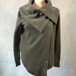 Zella Jacket Green Asymmetrical Size XS Oversized *see measurements